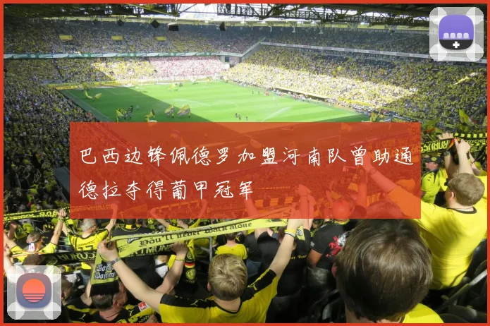 巴西边锋佩德罗加盟河南队曾助通德拉夺得葡甲冠军